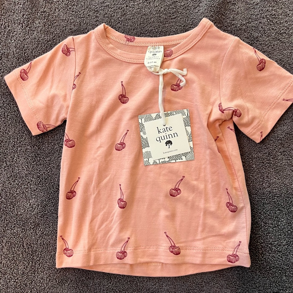 NWT Kate Quinn Cherry shirt 6-12 months